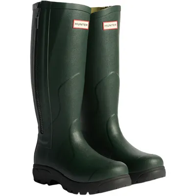 Hunter Balmoral Mkii Full Zip Boot Dark Olive/Black