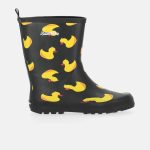Duckling Rubber Boot Jr, Black Yellow Duck, 30,  Bästsäljare