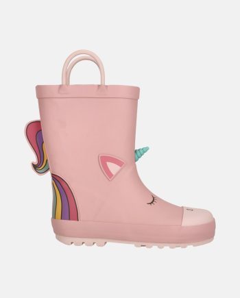 Rook Kids Rubber Boot, Silver Pink, 24,  Stövlar