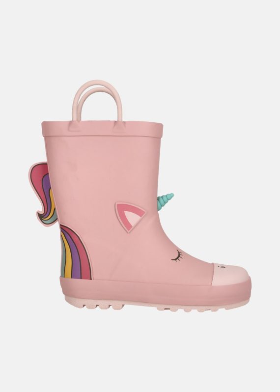 Rook Kids Rubber Boot, Silver Pink, 30,  Stövlar